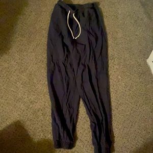 Zara viscose blend joggers / indigo / lightweight / size s